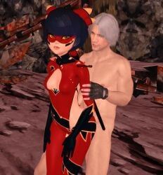 dante_(devil_may_cry), kagami_tsurugi, ryuko_(miraculous_ladybug), devil_may_cry, devil_may_cry_(series)