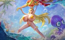 dextra_(arena_of_valor), arena_of_valor, 1girl,, arena_of_valor,, arms_up,