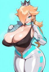 princess_rosalina, rosalina, kinkimato, bodysuit, choker