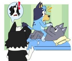 bluey_heeler, mackenzie_(bluey), bluey_(series), ludo_studio, anonymous_artist