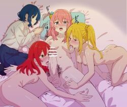 gotou_hitori, ijichi_nijika, kessoku_band, kita_ikuyo, yamada_ryou
