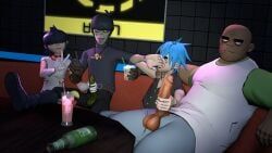 2d_(do_ya_thing), 2d_(gorillaz), murdoc_niccals, murdoc_niccals_(plastic_beach), noodle_(gorillaz)