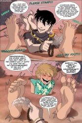 character_request, webtoon, celofantkl, 2boys, barefoot