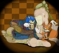 sonic_the_hedgehog, tails_the_fox, sonic_(series), sonic_the_hedgehog_(series), slimosaur