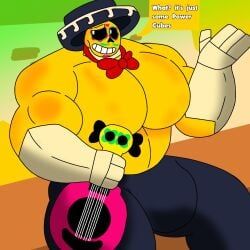 poco_(brawl_stars), brawl_stars, bones, bowtie, bulge