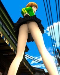 satonaka_chie, persona, persona_4, rynxler, 1girls