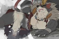 rat_king_(deadlock), deadlock_(game), 1boy, abs, animal_ears