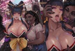 nyotengu, dead_or_alive, dead_or_alive_5, jabbaman58, big_boobs