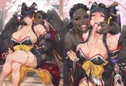 nyotengu, dead_or_alive, dead_or_alive_5, jabbaman58, big_boobs