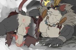 rat_king_(deadlock), deadlock_(game), 1boy, abs, animal_ears