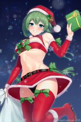 christmas, touhou, mattyakinako_(odango_imomushi), 1girl, 1girls