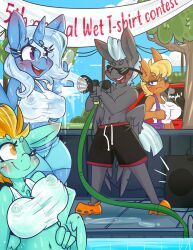 lightning_dust_(mlp), ms._harshwhinny_(mlp), thunderlane_(mlp), trixie_(mlp), friendship_is_magic