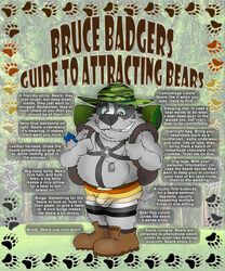 brucebadger, anthro, backpack, badger, balls