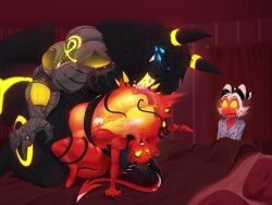anubis, anubis_rose_(character), eeveelution, generation_2_pokemon, millie_(helluva_boss)