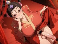 sun_shang_xiang, dynasty_warriors, lawlbw191, chinese_clothes, futanari