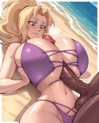 tsunade, young_tsunade, naruto_(series), rampa69, dark-skinned_male