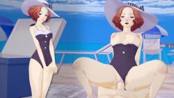 anonymous_male, haru_okumura, haru_okumura_(swimsuit_strikers), persona, persona_5
