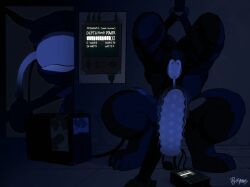 rynnks, anthro, arms_tied, bdsm, blinded