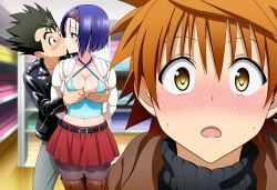 sairenji_haruna, saruyama_kenichi, yuuki_rito, to_love-ru, to_love-ru_darkness