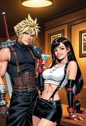 cloud_strife, tifa_lockhart, final_fantasy, final_fantasy_vii, dark.drakus