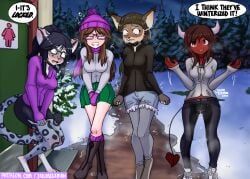 harlyn_(jailor_eckman), scarlett_(dimwitrolo), jailor_eckman, 2_horns, anthro