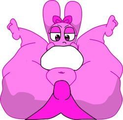 pinki_(sprunki), sprunki, ass_bigger_than_head, legs_up