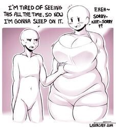 lazorchef, 1boy, 1girls, assertive_male, belly