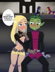 beast_boy, garfield_logan, koriand'r, rachel_roth, raven_(dc)