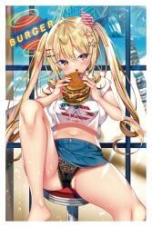 original, nae-nae, 1girl, ahoge, american_flag