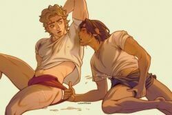 curly_(mouthwashing), jimmy_(mouthwashing), mouthwashing, valentitans, 2boys
