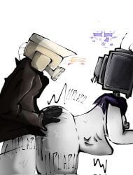 51mp_cameraman_(skibidi_toilet), tv_woman_(skibidi_toilet), skibidi_toilet, elcamara_facero, 1boy