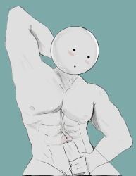 doug_(date_everything), date_everything, 1boy, bara, buff