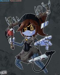 alice_(murder_drones), glitch_productions, murder_drones, jackintaro, axe