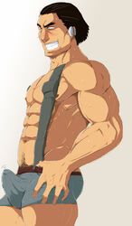 fushimi, devil_survivor_(series), devil_survivor_1, 1boy, abs