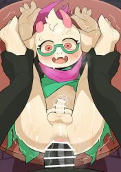 ralsei, ralsei_with_white_fur, swatch_(deltarune), deltarune, rinrin_(pixiv)