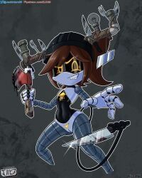 alice_(murder_drones), glitch_productions, murder_drones, jackintaro, axe