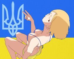 azov_chan, marichka, bikini, cute, looking_at_viewer