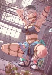 sl8_(girls'_frontline), girls'_frontline, leveen, armpits, arms_up