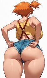 kasumi_(pokemon), misty_(pokemon), pokemon, 1girl, ass