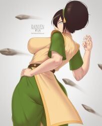 toph_bei_fong, avatar_the_last_airbender, rainven, 1girls, artist_name