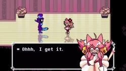anti_groove, irritable_ghost_(deltarune), mad_dummy, mad_mew_mew, pink_(deltarune)