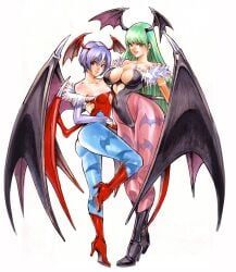 lilith_aensland, morrigan_aensland, capcom, darkstalkers, vampire_(game)