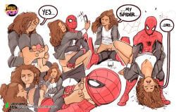 michelle_jones, peter_parker, spider-man, zendaya, marvel