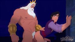 king_triton, prince_eric, triton, disney, the_little_mermaid