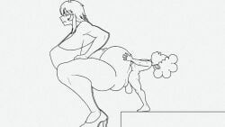 minoru_mineta, my_hero_academia, 1boy, 1female, bimbo