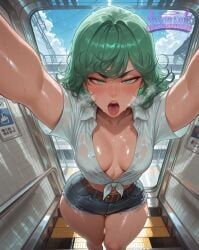 tatsumaki, one-punch_man, deurahh, blush, blushing