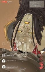 oc, cyberpunk_(series), ashino_art, ahe_gao, ahegao