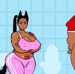 bb_cat_(artist), bathroom, big_ass, big_breasts, bleached