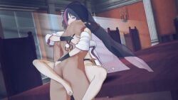 scaramouche_(genshin_impact), genshin_impact, chained, chained_legs, chained_up