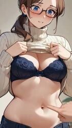 galekid(artist), belly, belly_button, belly_button_penetration, crop_top